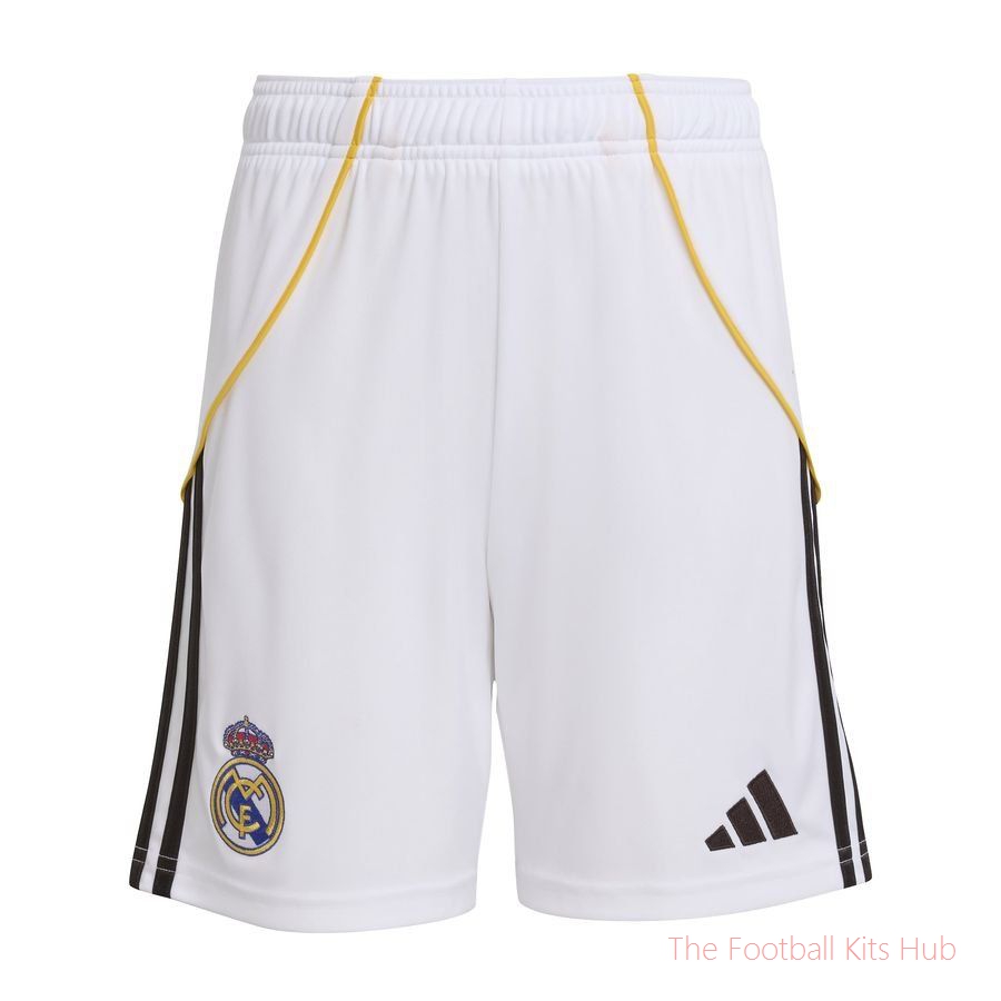 Real Madrid Home Shorts 2025/26 Kids-unisoccer store